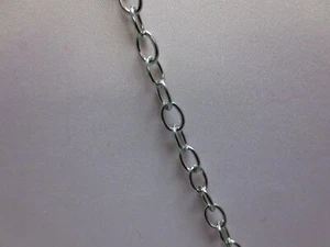 100 " Acciaio Inox Argento 5MM Cavo Collegamento Vita Catena Con a Moschettone - Foto 1 di 3