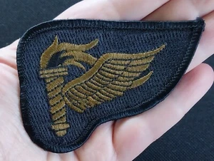 VINTAGE PATHFINDER AIRBORNE US MILITARY ARMY PATCH ~ OD Embroidered Sew On - Picture 1 of 6