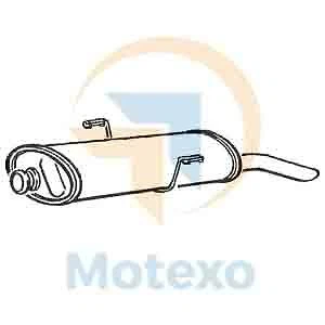 Klarius PG413P Exhaust Rear Box 306 1.4-1.9 94-00 - Image 1 of 1