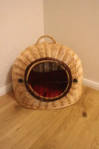 Cesta de transporte para gatos cueva para gatos cesta de transporte cesta para gatos con almohada cesta gato  - Imagen 1 de 6