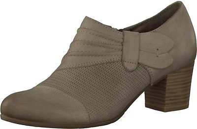 Botas al tobillo Marco Tozzi para mujer de cuero premium con cremallera anti golpes Foto 1 de 4