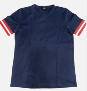 Neuwertiges dunkelblaues HUGO BOSS Mercerised Herren-Kurzarmshirt, Gr. L - Bild 1 von 2