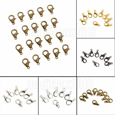 Wholesale 10/12/14/16mm Lobster Claw Trigger Clasps Jewellery Findings Fittings - Image 1 of 4