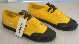 Feiyue X Bruce Lee 1920 - Martial Arts Shoes FU100183M - 10 M Yellow NEW - Picture 1 of 6