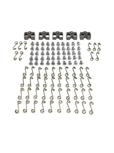 7/16" Aluminum Dzus Button Quarter Turn / Springs / Tab Plate 50 PCS - Picture 1 of 7