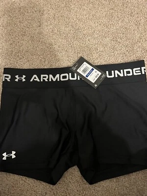 Under Armour Kids Armour Shorty Shorts, Girls Size XL, Black NWT - Image 1 of 2