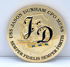 USS Jason Dunham CPO Mess, DDG 109. Challenge Coin - Bild 1 von 5