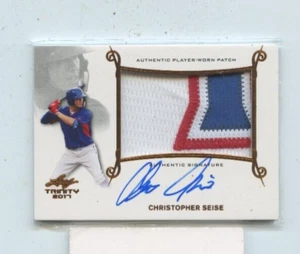 Christopher Seise 2017 Leaf Trinity Rookie Patch Auto autograph PA-CS1 - Picture 1 of 1