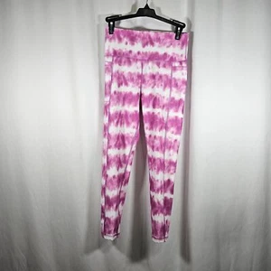DSG High Rise Leggings with Pockets Girls Pink Tie Dye Large - Picture 1 of 9