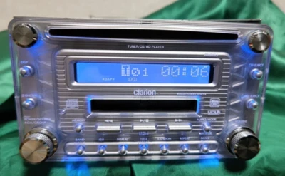 Clarion DMB165 2Din CD MD MDLP reproductor estéreo para automóvil audio vieja escuela de Japón Foto 1 de 4