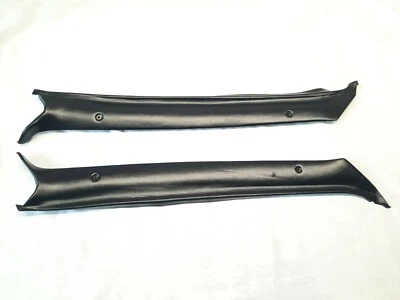 BmW E3 Interior A Pillar Trim Panels Set Negro - Imagen 1 de 4
