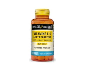 VITAMIN E C A BETA CAROTENE Healthy Vision Cells 60 TABLETS - Picture 1 of 3