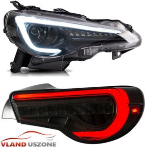 Fit Toyota GT86 Subaru BRZ Scion FR-S Headlights & Tail Lights 2Set FULL LED DRL - Picture 1 of 20