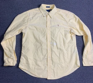 Vintage Ralph Lauren Poloshirt Damen Gr. 16 Gelb Langarm Knopf Klassiker - Bild 1 von 18