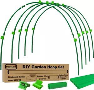 Greenhouse Hoops Set for DIY Grow Tunnel,Thickened High Tenacity PP Garden Hoops - Picture 1 of 11