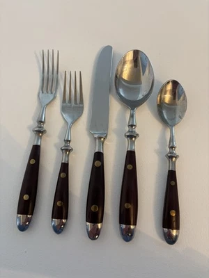 Набор столовых приборов Supreme из нержавеющей стали цвет Rouge 40 шт. ~ Япония ~ винтажный - Изображение 1 из 4