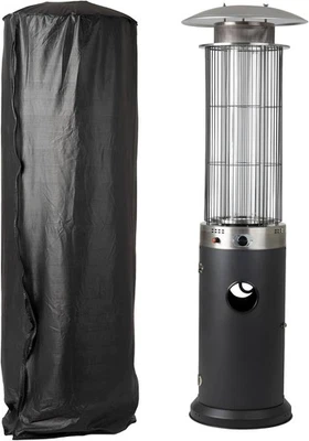 Full-Length Outdoor Vinyl Cover for Spiral Flame LPG Patio Heaters with 21" Roun - Image 1 of 4