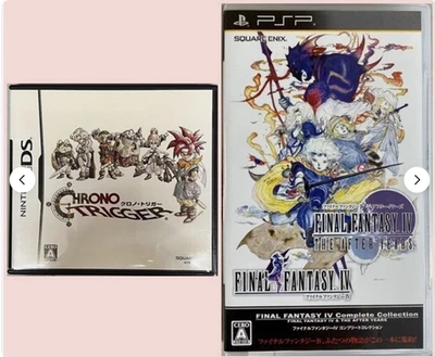 Chrono Trigger ＆ Final Fantasy 4 PSP PlayStation Portable　Nintendo DS Set of 2 - Image 1 of 4