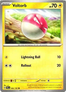 Voltorb Non-Holo SV02: Paldea Evolved 066/193 NM Common - Picture 1 of 2