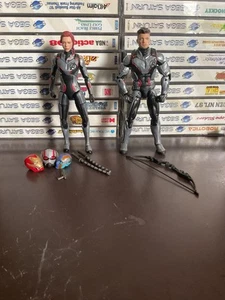 Paquete de 2 Vengadores Ojo de Halcón y Viuda Negra Marvel Legends Hasbro COMPLETO - Imagen 1 de 9