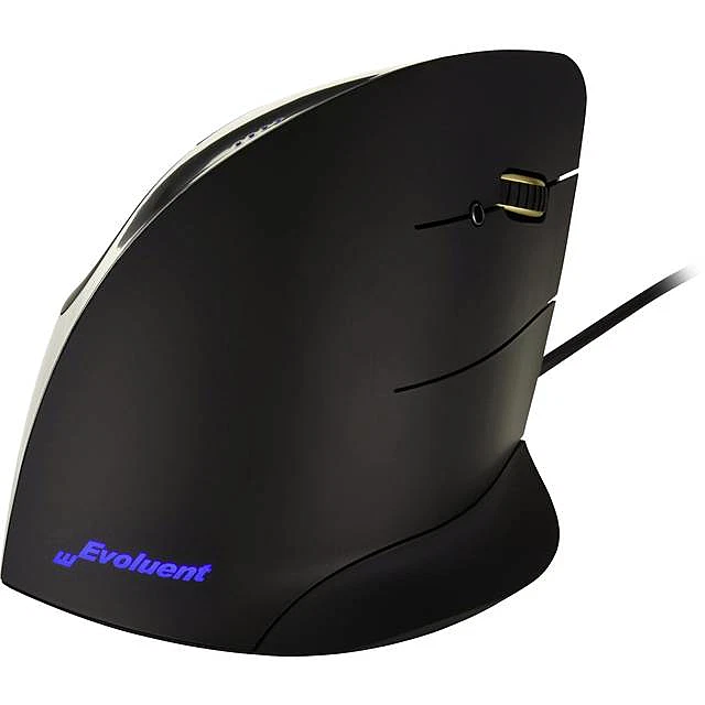 Evoluent Vertical Mouse Corded Right Hand Ergonomische Maus Optisch Schwarz - Bild 1 von 1