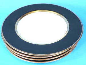 set of 4 FITZ & FLOYD COBALT RENAISSANCE 7.5" PLATES (FLAWLESS) - Picture 1 of 5
