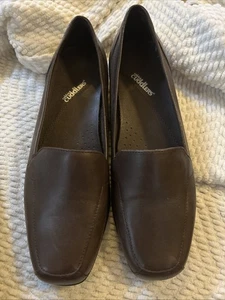 New Cobbie Cuddlers Brown Leather Flats Shoes Slip On Womens Size 10 - Picture 1 of 6