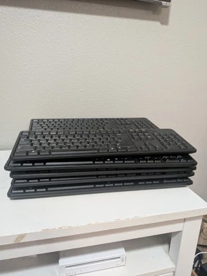 Lote de 10 teclado Dell KB212-B QuietKey USB con cable Foto 1 de 4