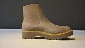 Ladies Dolce Vita Beige Faux leather Lobera boots Size 8 - Picture 1 of 4