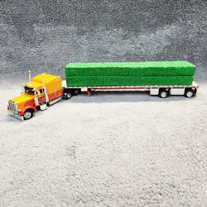 DCP Farley Transportation Peterbilt 379 With Flatbed And Hay Bales. Read Desc!!! - Picture 1 of 24