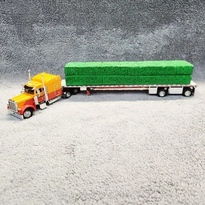 DCP Farley Transportation Peterbilt 379 With Flatbed And Hay Bales. Read Desc!!! - Image 1 of 4