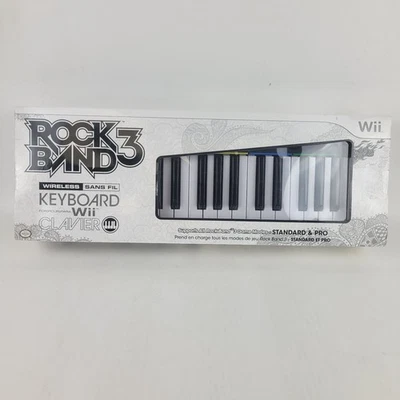Teclado Inalámbrico Nintedo Wii Rock Band 3 con Dongle + Correa SIN JUEGO NUEVO SELLADO Foto 1 de 4