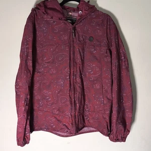 Graziosa giacca verde uomo retrò indie mod leggera festival rosso paisley taglia L - Foto 1 di 14