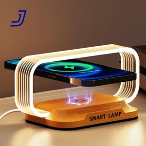 Small Nightstand Lamp with Wireless Charger,Cute Bedside Lamp for Bedroom,Small - Picture 1 of 12