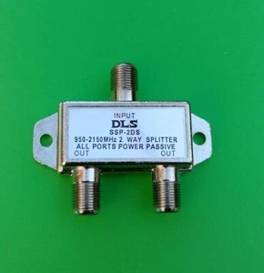 (1 PC) divisor de 2 vías 950-2150 MHz (paso de alimentación de todos los puertos) - Imagen 1 de 1