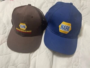 NAPA Auto & Truck Parts Pair Baseball Caps Hats used good condition OSFM adjusta - Picture 1 of 24