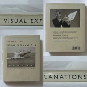 Edward R. Tufte VISUAL EXPLANATIONS | 2007 8th Printing Revised Hardcover VG/VG - Picture 1 of 6