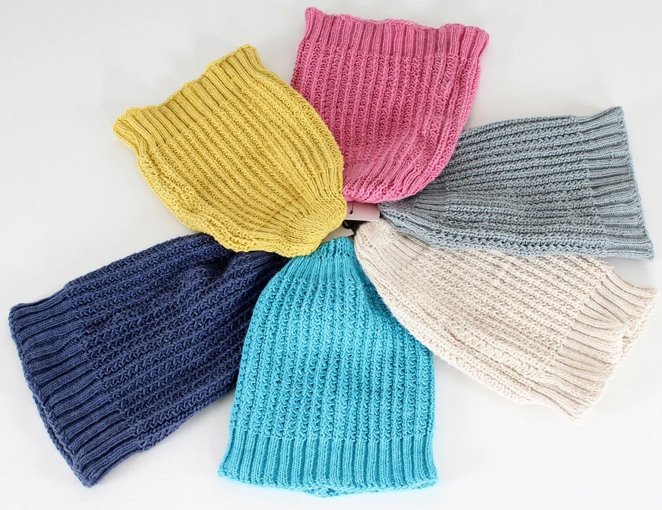 BUDDHA ARTS&MORE BEANI MÜTZEN 100% BAUMWOLLE IN 6 FARBEN HANDARBEIT AUS NEPAL * HÄNGEMÜTZEN