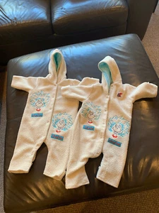 Dr. Seuss Thing 1 & Thing 2 warm one pieces by Bumkins 9-12 months (2 items) - Picture 1 of 9