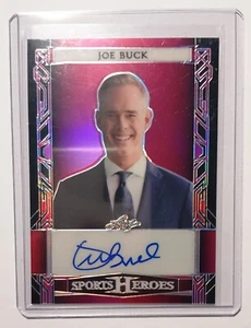 Joe Buck 2024 Leaf Metal Sports Heroes PINK CRYSTAL Auto /15 Fox Broadcaster JB1 - Picture 1 of 3