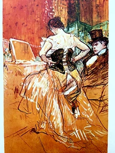 Henri De.Toulouse-Lautrec Lithograph COA Original Signed Published Rare - Picture 1 of 8