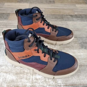 Sorel Explorer Next Mens Shoes Sz 10 Waterproof Abyss Oatmeal Mid-Top Sneakers - Picture 1 of 16