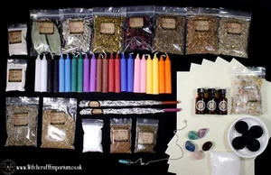 Practitioner's Large Witch Kit Spell Set of Herbs,Candles,oils,Wiccan,Pagan - Picture 1 of 1