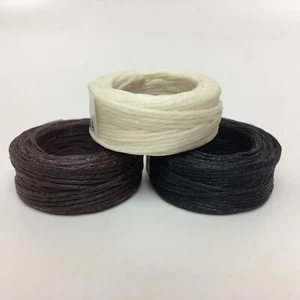 Waxed Irish Linen Necklace/Knotting Cord 4-ply/1mm, 3 Spool Bundle, 10yd Each - Picture 1 of 4