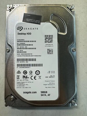 SEAGATE ST500DM002 1SB10A-022 500GB Firmware HPH4 SATA, AF 3.5" HDD - Image 1 of 4
