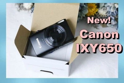 【New!】Canon IXY 650 PowerShot Elph 360 HS Digital Camera 20.2MP Black From - Image 1 of 4