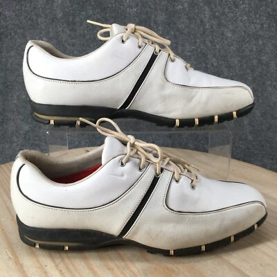 Tênis de golfe Nike Air Shoes feminino 9 tac sem cravos S314906-101 couro branco - Imagem 1 de 4