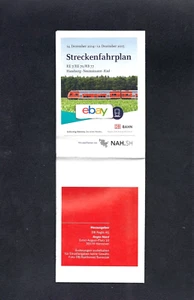DB BAHN DEUTSCHLAND FAHRPLAN 12/2014 STRECKENFAHRPLAN HAMBURG-NEUMUNSTER-KIEL - Bild 1 von 1