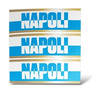 Sticker x3 Napoli Adhesivo Pared Decal Laptop Mural Vinilo Bandera Ultras PVC - Imagen 1 de 7