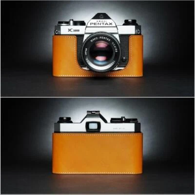 Handmade Genuine Leather Half Camera Case Cover For Pentax K1000 SV S3 S2 ESII - Image 1 of 4